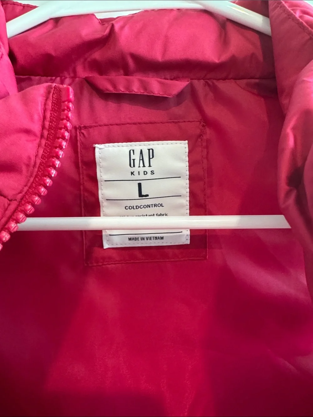 GAP Quilted Packable Vest - Pink